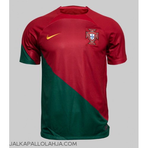 Portugali Diogo Dalot #2 Kopio Koti Pelipaita MM-kisat 2022 Lyhyet Hihat